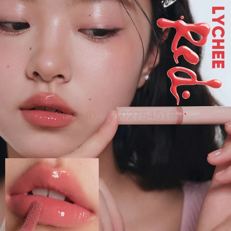 Judydoll Double Head Lip Gloss Lip Liner 2-in-1 Mirror Water Gloss Red Contour Makeup Waterproof Long Lasting Lipstick Cosmetics