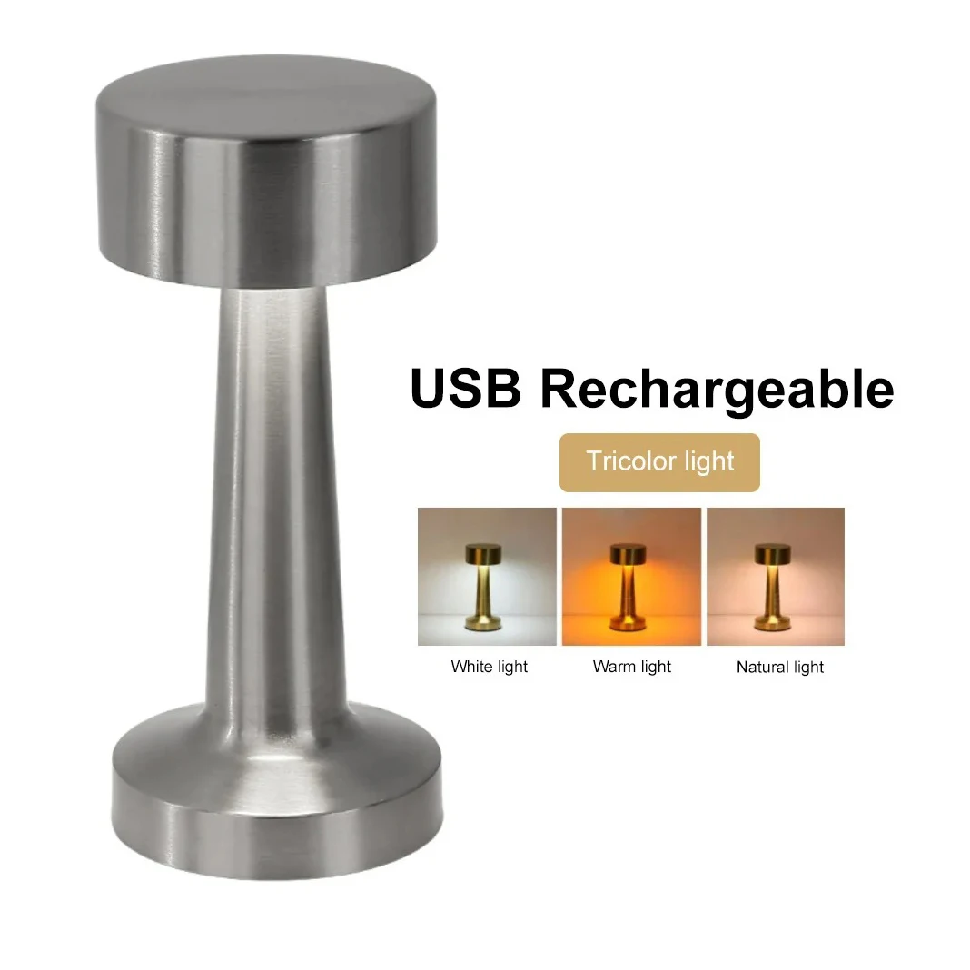 Rechargeable Metal Touch LED Lamp 5