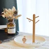 New Nordic Bamboo Tree Branch Storage Tray Living Room Desktop Key Hanger Jewelry Display Frame 3