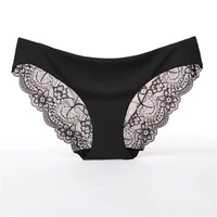 Femmes Sexy dentelle culottes sans couture coton respirant slips filles Transparent caleçon grande taille marque sous-vêtements 1 pièce 6