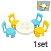 Big Size Particle Furniture Building Block Accessories Figuers Desk Door Chair Bed Sofa Bathroom Kitchen Large Brick Duploes Toy 5