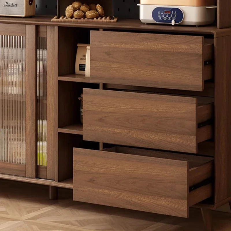 Wood Brown Side Cabinet Organizers Large Italian Cabinet Showcase Hallway Muebles De Cocina Kitchen Furnitures