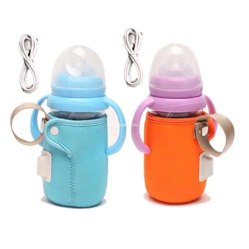 

Baby Milk Bottle Warmer Insulated Bag Portable Travel Cup Warmer Thermostat Heater Baby Feeding Bottle Bag Storage Cover