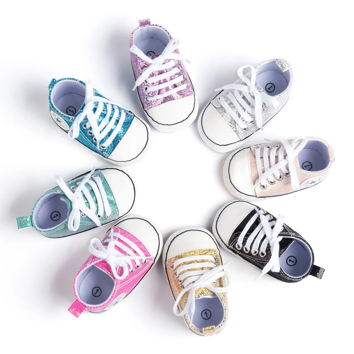 New Canvas Baby Sports Sneakers For Newborn Baby Boys Girls First Walkers Shoes Infant Toddler Soft Sole Anti-slip Shoes