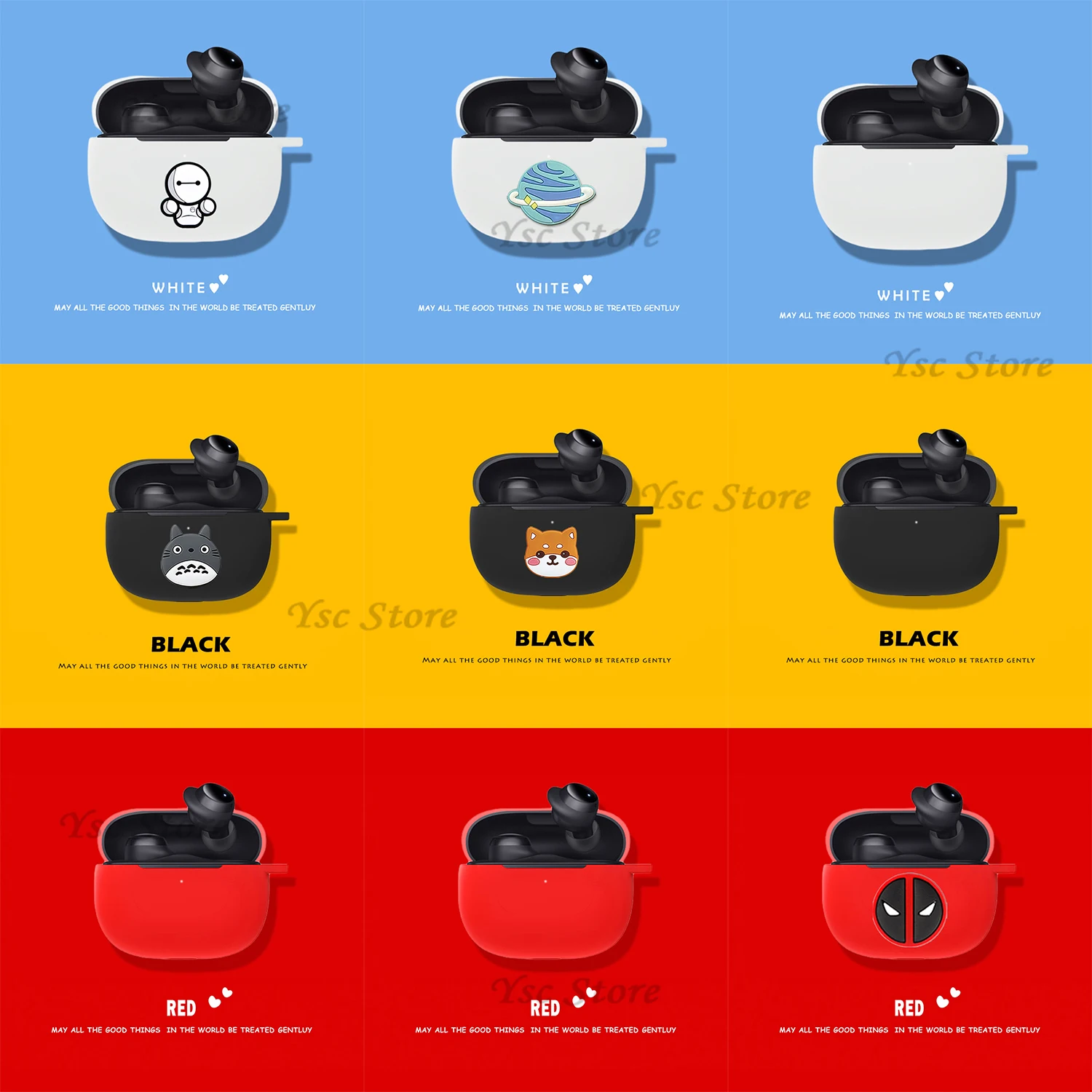 Custodia Morbida In Silicone Per Cartoni Animati Per Redmi Airdots 3 Pro/Buds3 Lite/Buds 3 Custodia Per Airdots 3 Custodia Protettiva Per Auricolari B