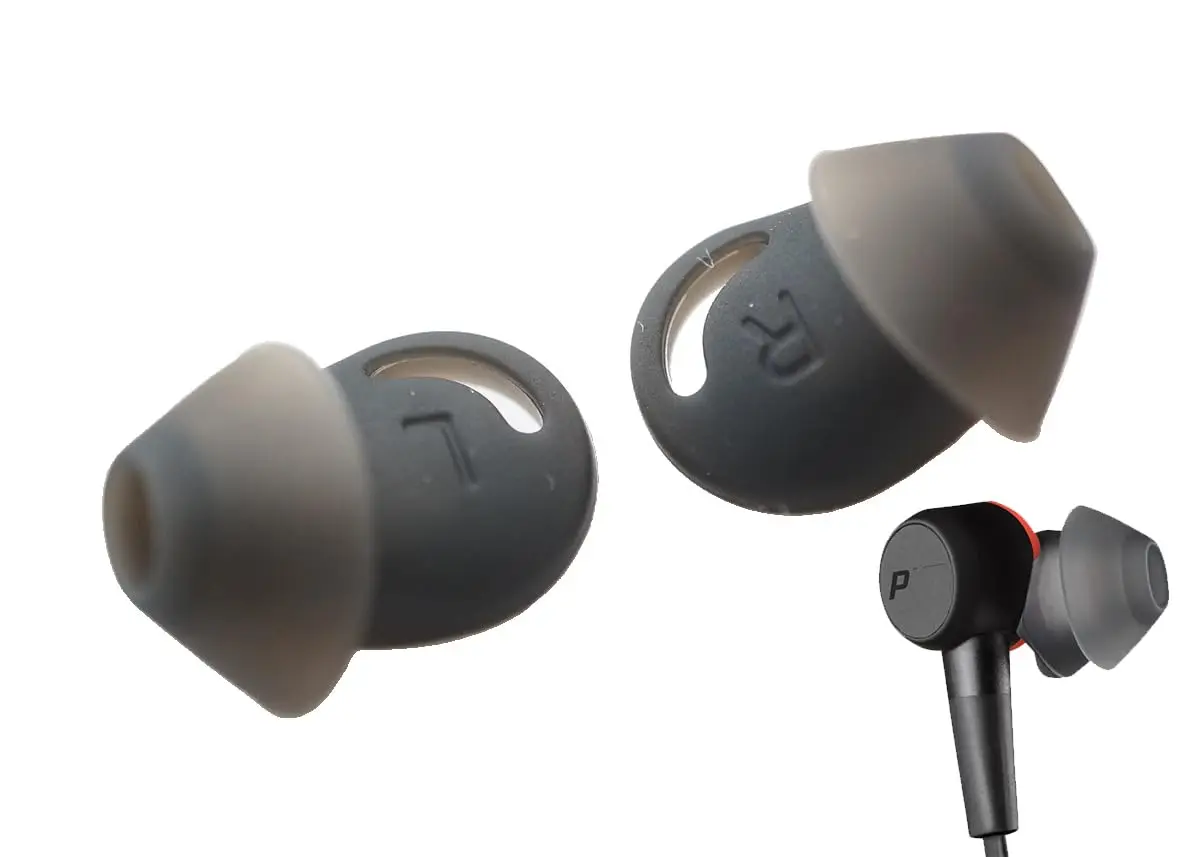 Punte Auricolari Di Ricambio Compatibili Con Plantronics Backbeats Go 410 / Voyager 6200 Uc, Silicone Morbido Antiscivolo (Medio 2 Paia)