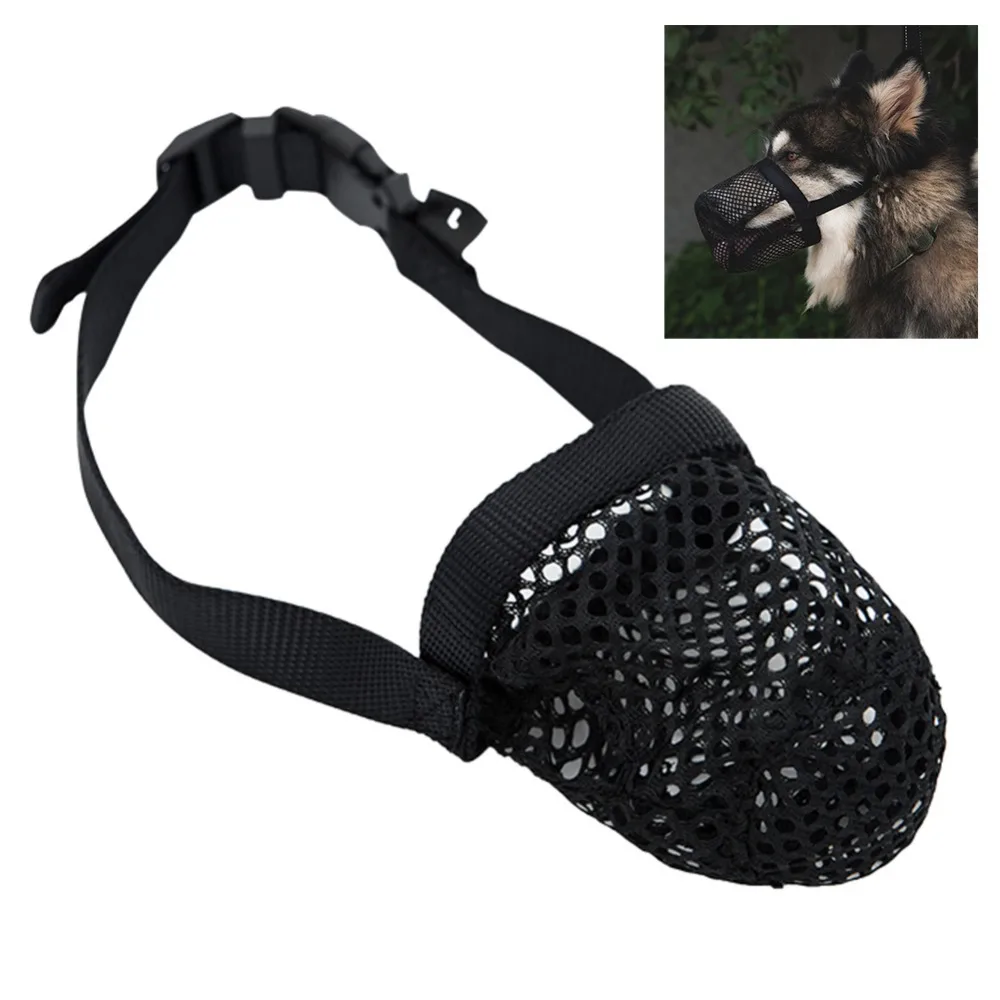 Adjustable Mesh Anti-bite Breathable Dog Muzzle Mouth Muzzle Dog Mouth Cover Collar dog muzzle