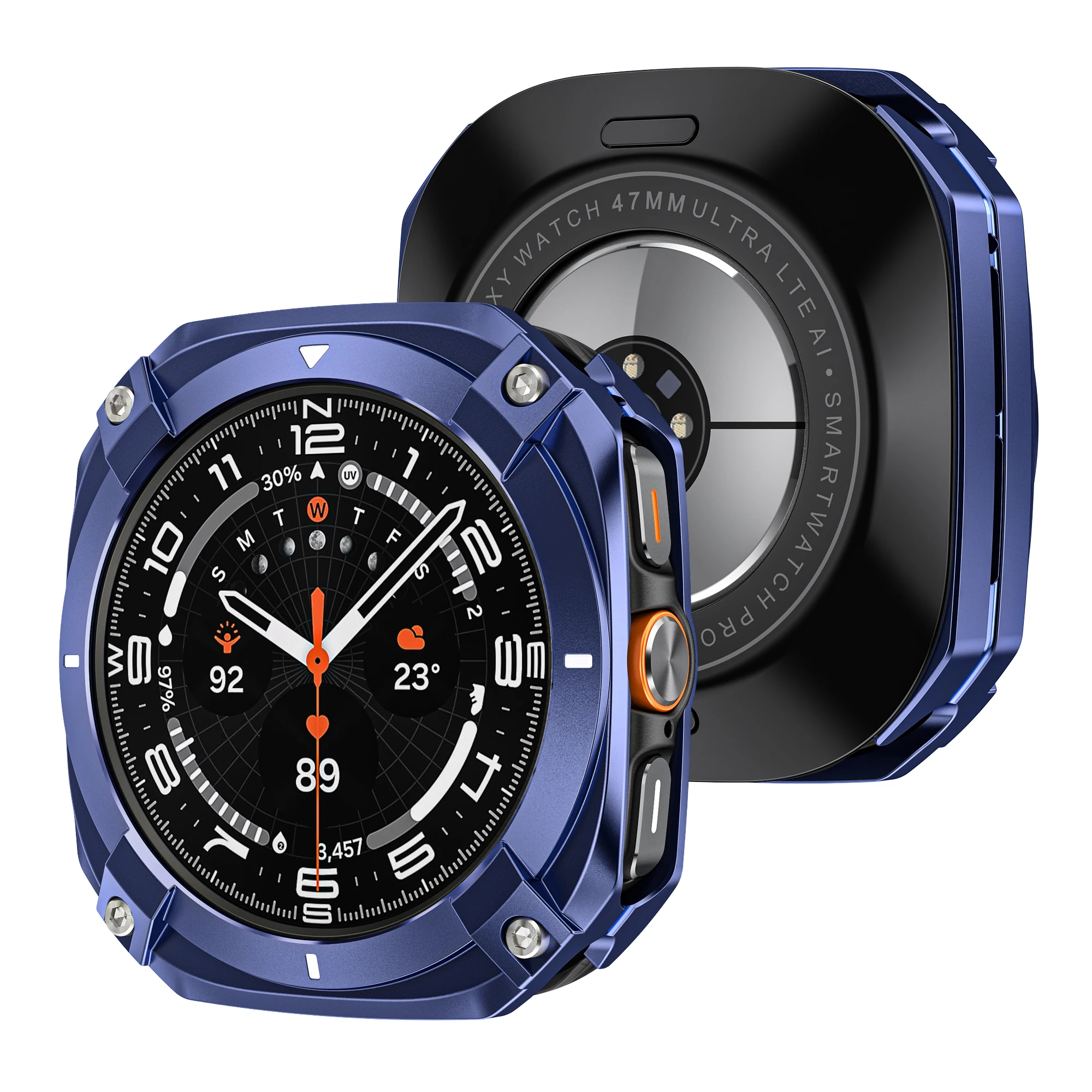Enhanced Protective Aluminium Alloy Shell Cover for Smartwatch - Ultra Bumper Accessory