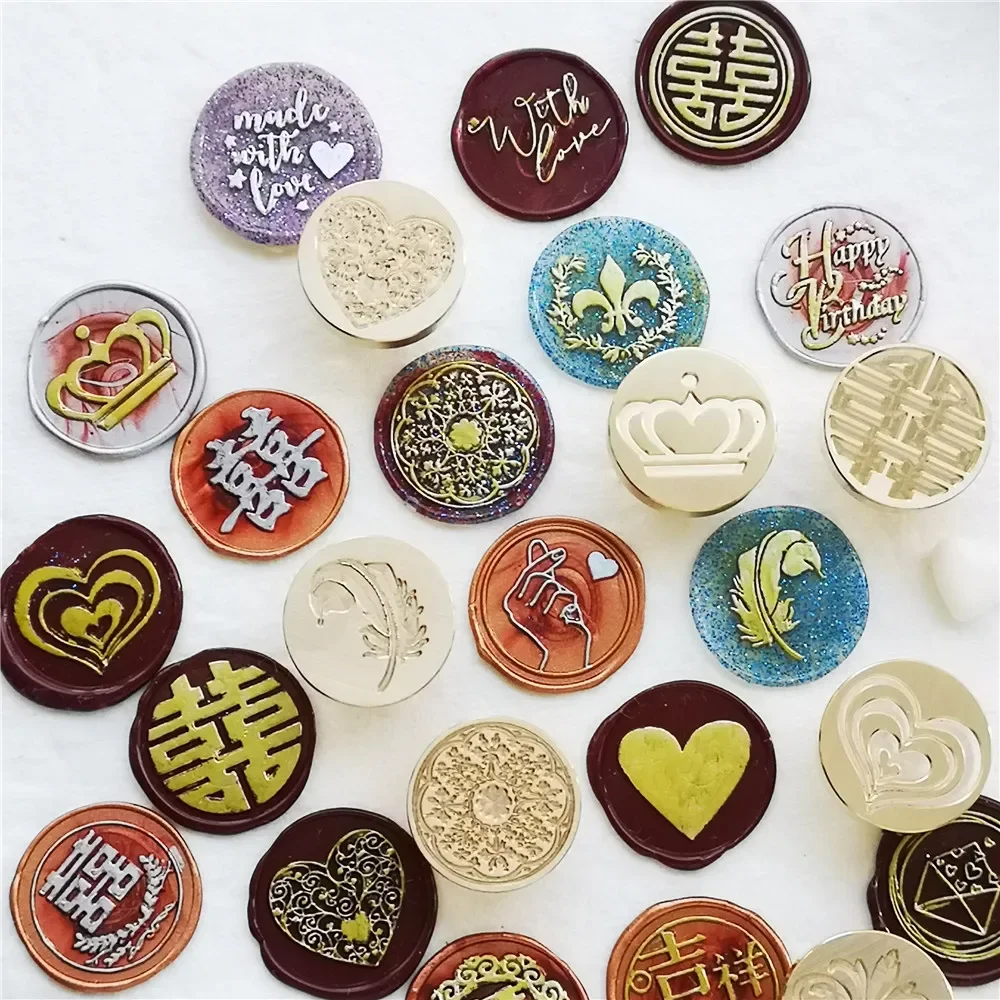 Wax Seal Stamp Wax Seal Stamp Set chinese wax seal stamp xi merry jixiangruyi good luck word with love heart thank you gift ring wedding invitation