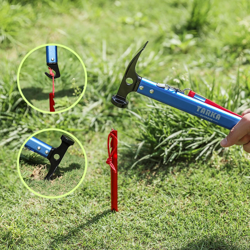 Description Picture 4 of itemTARKA Tent Pegs Stakes Nails 18cm/7in Length  Aluminium Alloy Canopy Ground Nail 10pcs/Set Camping Gadgets Equipment Accessories