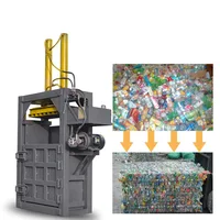 Vertical Semi-automatic Hydraulic Packer /Waste Paper Baler Of Garbage Station /Waste Cloth Waste Compressor and the Controller 1