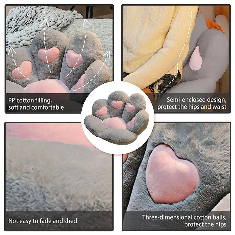 Cat Paw Chair Cushion Lovely Cat Paw Cushion 28x 24 Cat Paw Shape Chair Cushion Cozy Seat Pad Floor Cushion Seat Pillow 2