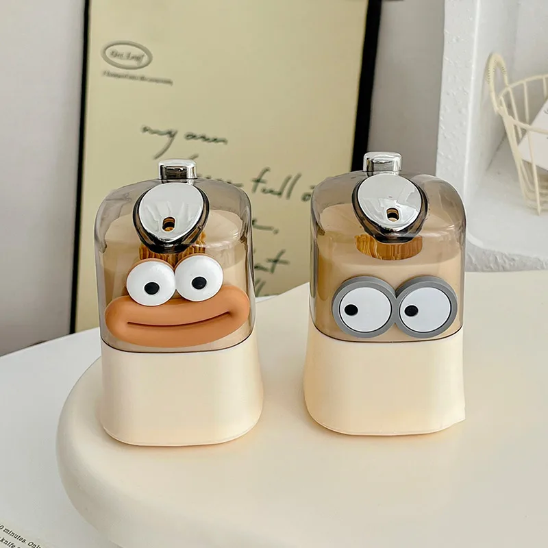 Cartoon Automatic Pop-up Toothpick Box Toothpick Storage Box Creative Toothpick Storage Boxes Holder Desktop Ornament