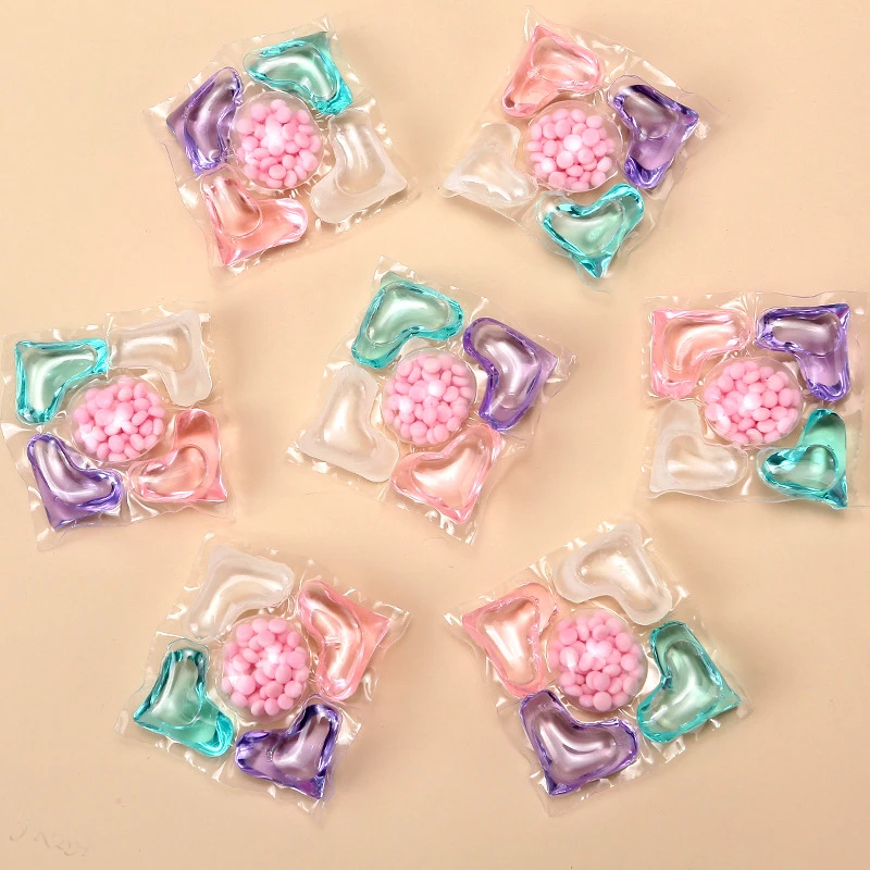 50pcs 5-in-1 Box Long Lasting Fragrance Stain Release & Softening Concentrated Laundry Gel Laundry Gel