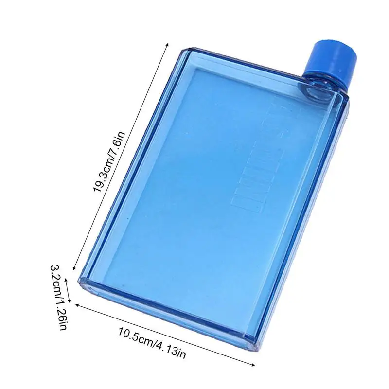 Bouteille d'eau plate en papier A5 sans Bpa, bloc de papier transparent,  pour boissons, bouilloire, carnet