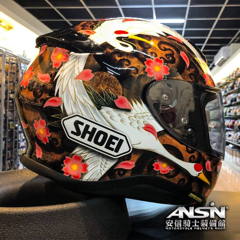 Full Face Motorcycle Helmet Z7 Red crowned Riding Motocross Racing