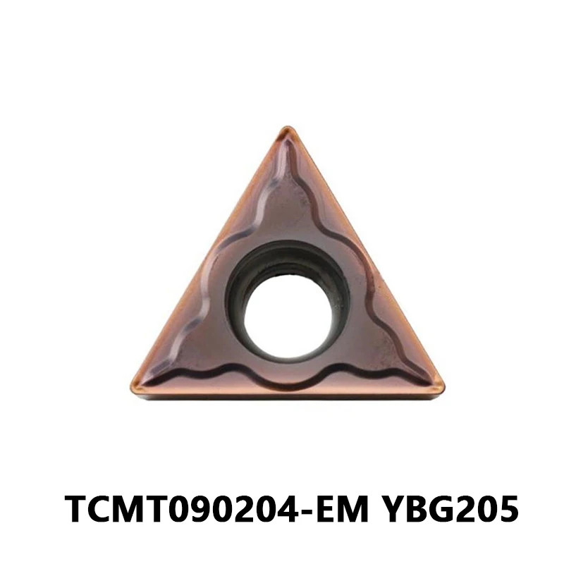 

TCMT09 TCMT090204 CNC Carbide Inserts for Stainless Processing TCMT090204-EM YBG205 Lathe Internal Turning Tool Boring Bar
