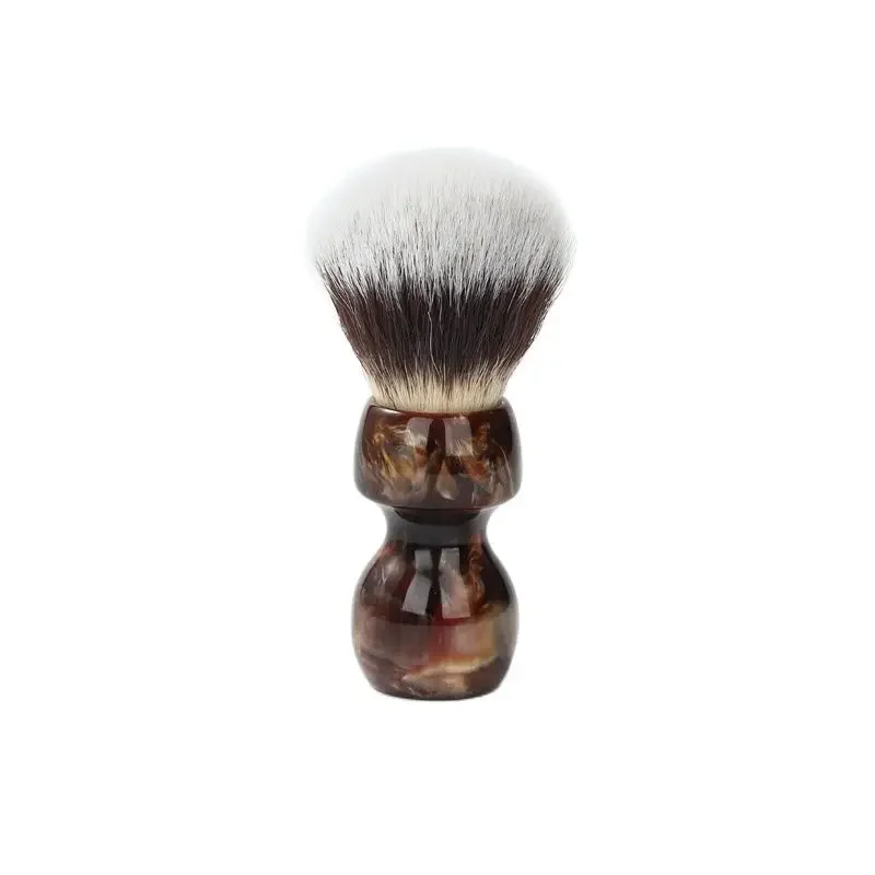 YAQI 2026 Caramel Cat's Whisker Nassrasierpinsel für Männer, 26 mm Knotendurchmesser, Premium-Rasierpinsel mit synthetischen Borsten – Detail 11