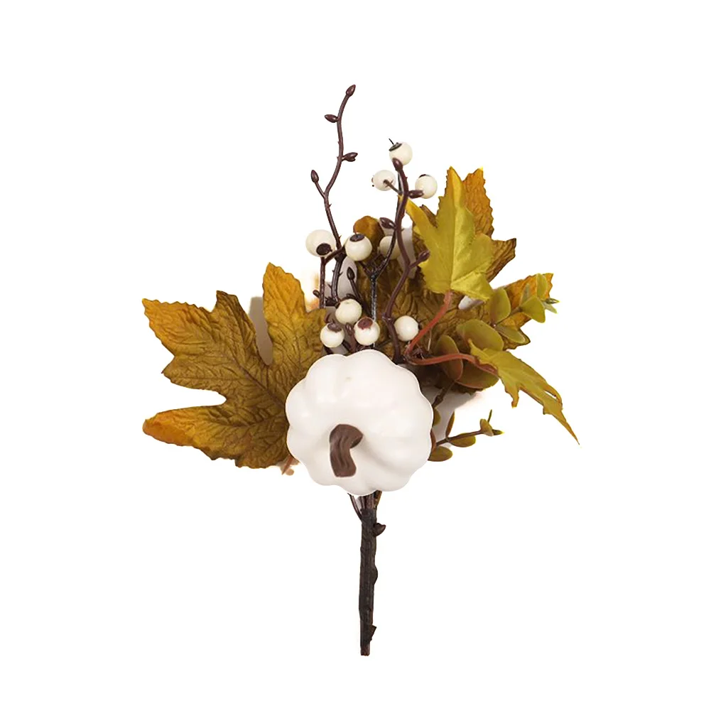 Künstliche Herbst Ahornblatt Pflanze Bouquet Fotografie Requisiten Blatt Nachahmung Ahornblatt gefälschte Pflanzen nach Hause Halloween DIY Dekoration – Detail 1