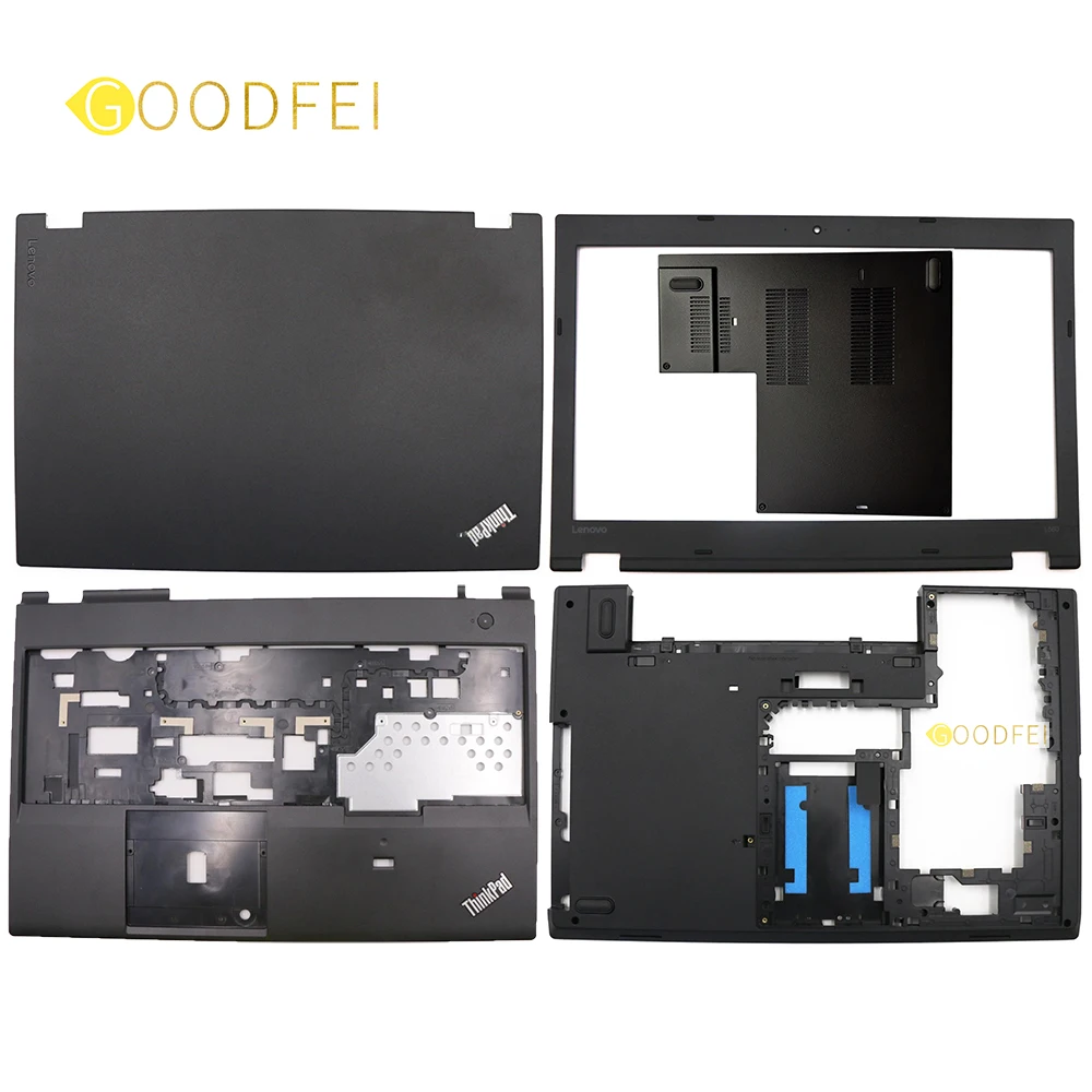 

New Original For Lenovo ThinkPad L560 Laptop LCD Back Cover Rear Lid Front Bezel Palmrest Upper Base Lower Bottom Case Door