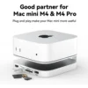 Mac mini USB C Hub with M.2 SSD Enclosure for Mac Mini M4/M4 Pro Stand Type-C Docking Station SSD Case USB3.2 Gen2 SD4.0 TF4.0 3