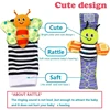 0~24 Months Baby Rattles Soft Plush Toys Foot Wrist Rattle Set Cartoon Newborn Development Educational Toys For Children 6