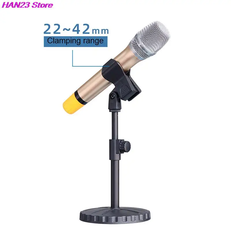 1Pc 25-46mm Universal Microphone Clip For Shure Mic Holder Handheld Microphone Wireless/Wire Mic Stand Accessory Black microphone clip holder