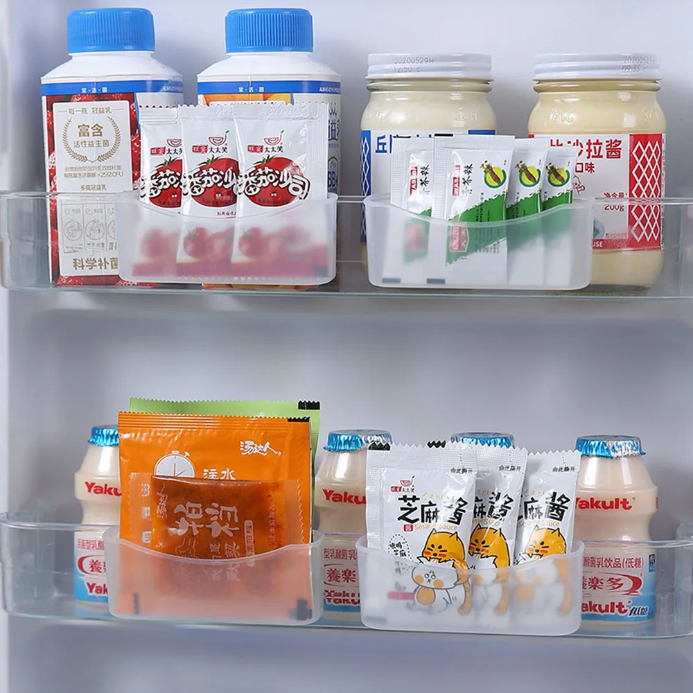 Refrigerator Seasoning Storage Box Kitchen Goods Sauce Bag Rack Mini Storage Rack Holder Kitchen Organizer And Storage Rack 2