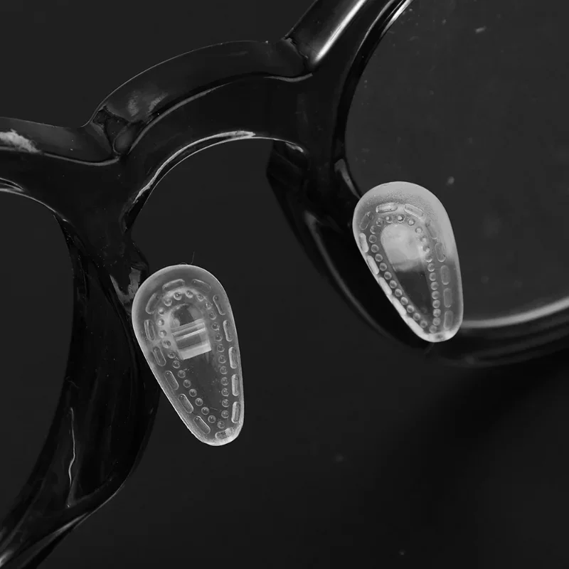 Plaquettes nasales ovales en Silicone pour lunettes, 10 pièces