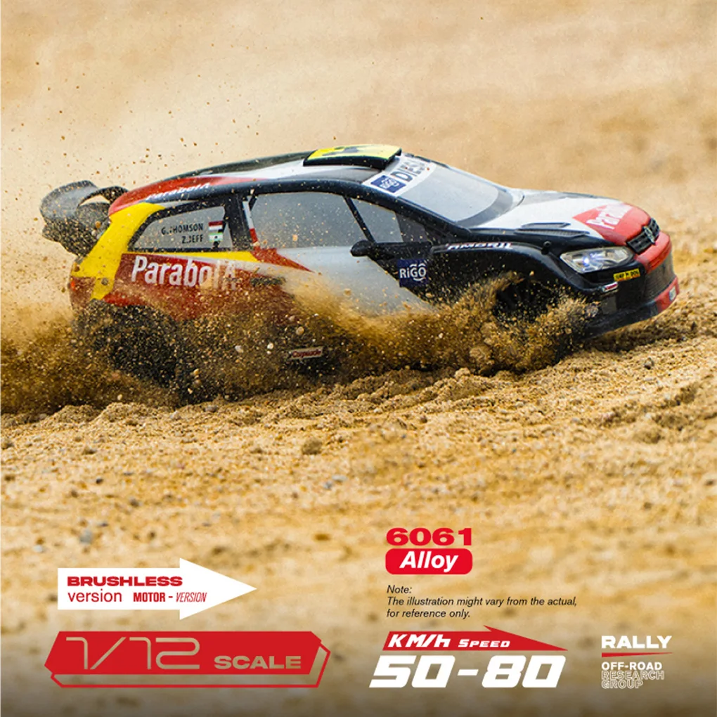 Sf07c3ffe458a4b42a61918dc0e523073z 1/12 XTS P12 4WD 무브러시 원격 제어 자동차 드리프트 랠리 자동차 경주 2200mAh 3S 전기 오프로드 차량 모델 장난감 취미용