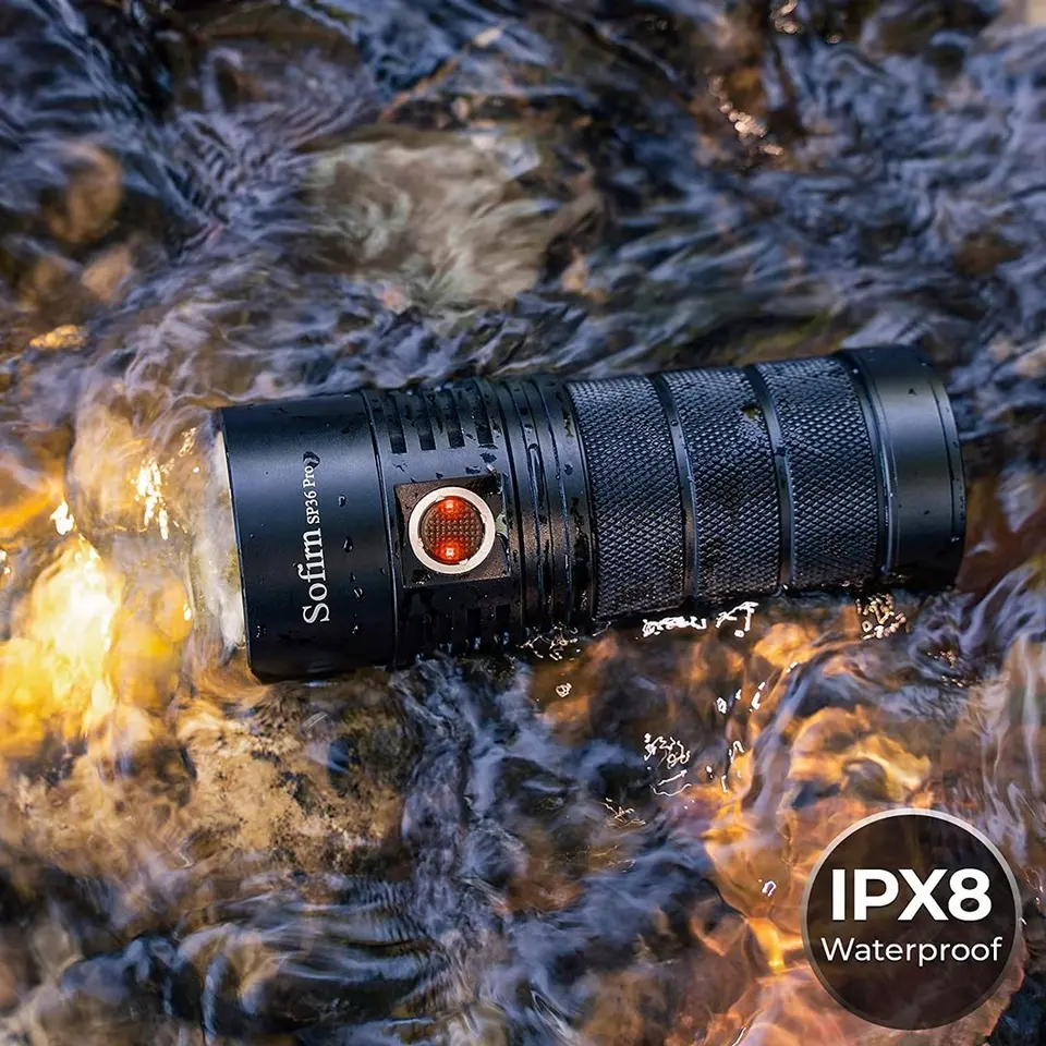 Sofirn Q8 Plus Powerful 16000lm Flashlight, Rechargeable Anduril 2.0 XHP50B LED Torch