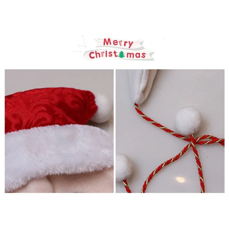 Kid Christmas Plush Hats Cartoon Snowman/Reindeer/Santa Puff Ball Santa Caps Cosplay Party