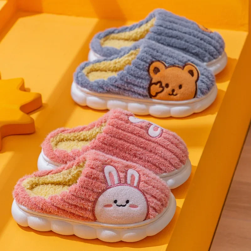 

pantuflas Baby Cotton Slipper Boy Indoor Anti-skid Warm Insulation Cute Cartoon Kid Shoe for Girl slippers zapatillas de casa슬리퍼