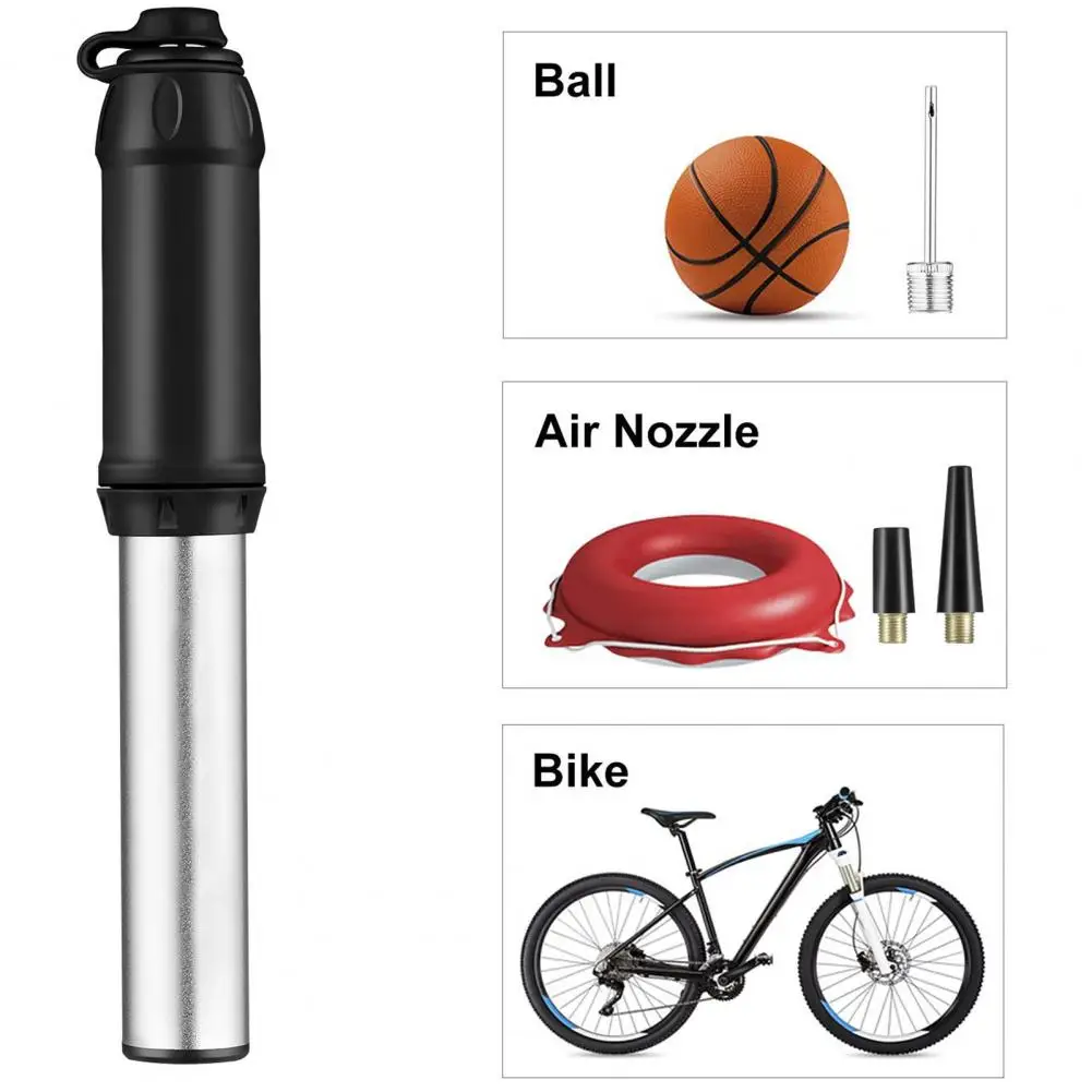 Portable Bike Pump Bicycle Tire Inflator Compact Mini Handheld Bicycle Pump Portable Tire Inflator for Universal Cycling Use mini bicycle type pump aluminum alloy hand air pump ball tire inflator co2 inflator mountain road bike accessories