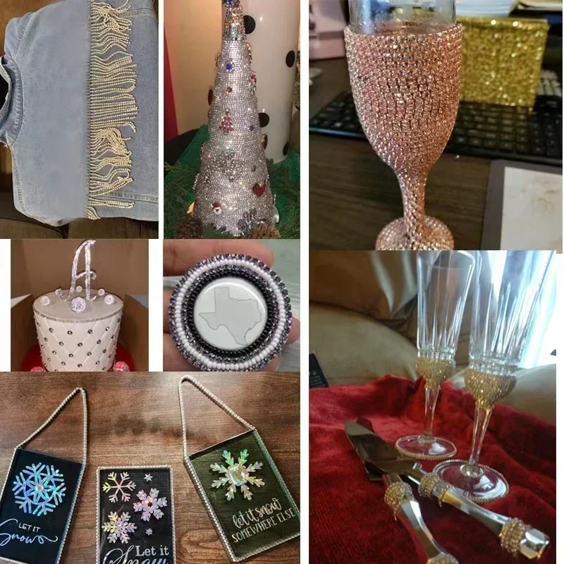 Crystal Rhinestone Cup Chain 5