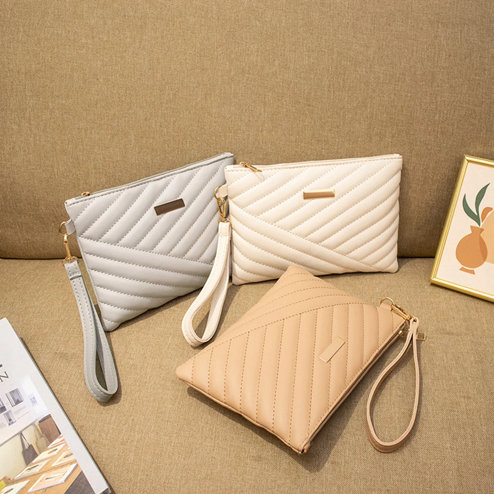 

Portable Fashion Pu Leather Women Wallet Clutch Women's Purse Phone Wallet Female Waterproof Embroidery Envelope Clutch Bag