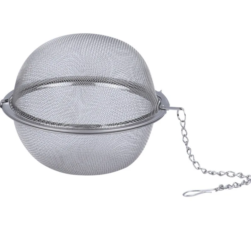 Stainless Steel 304 Tea &Spice Infuser Ball-2-Inch Round Mesh Infuser for Loose Leaf Tea,Broth,and Herbs,Easy-Clean Kitchen Tool