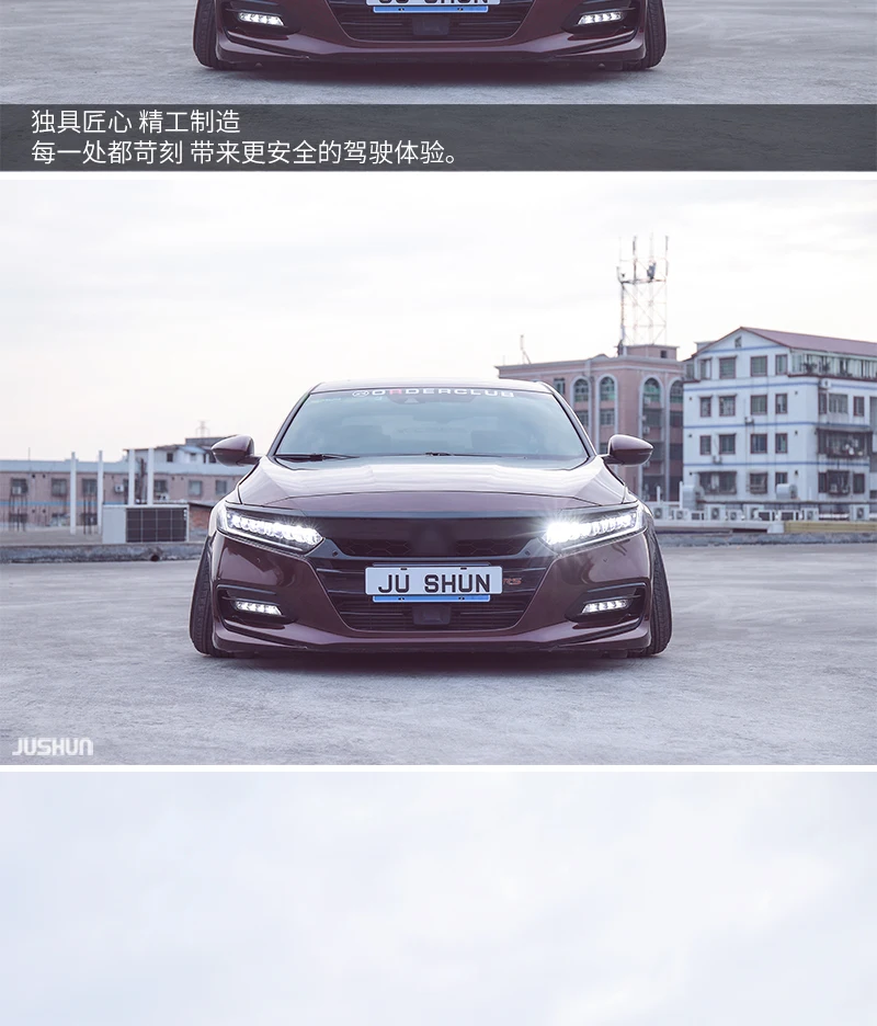 AKD Head Lamp for Honda Accord G10 LED Headlight 2018-2022 Headlights Accord DRL Turn Signal High Beam Angel Eye Projector Lens