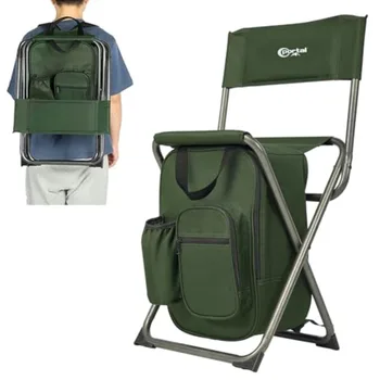Backpack Cooler Chair Folding Camping Stool 1
