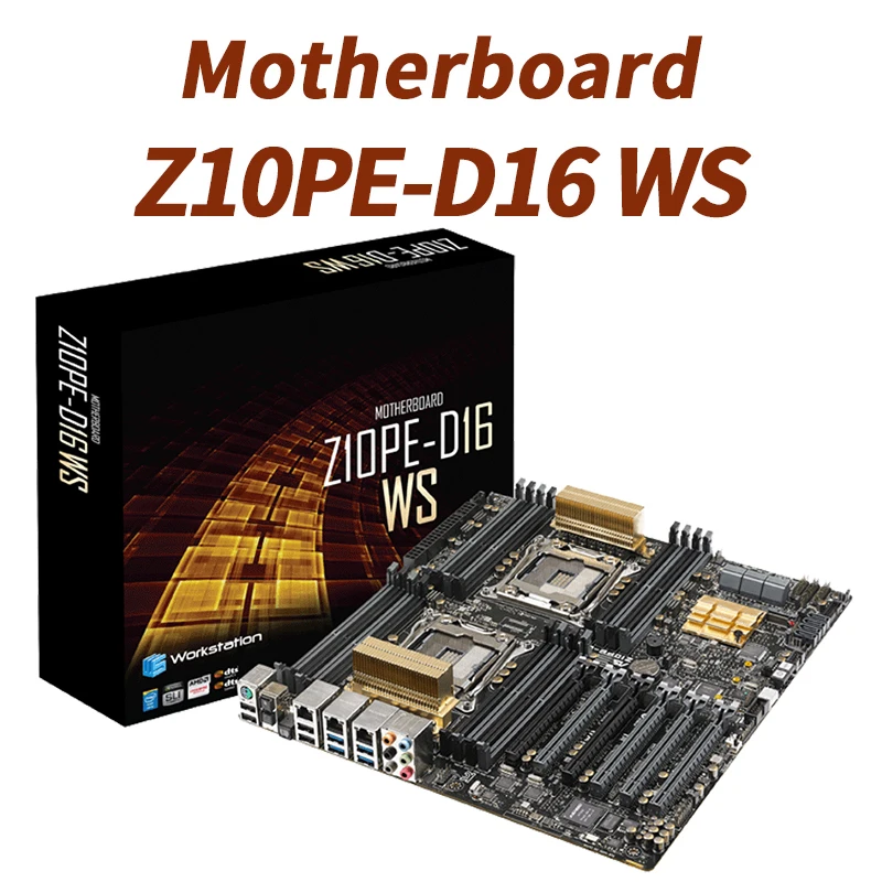 

Материнская плата для рабочей станции Asus для Intel C612 X99 LGA 2011-3 DDR4, поддержка E5-2600 V3 Z10PE-D16 WS