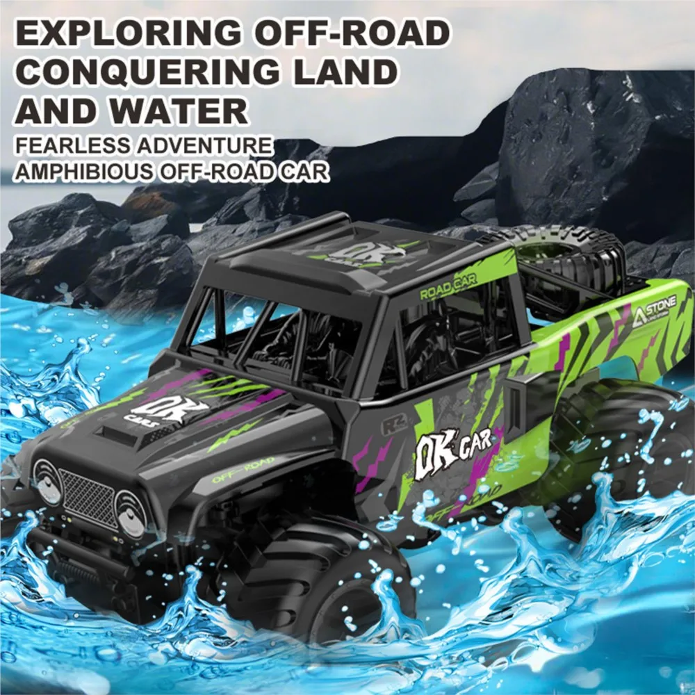 Voiture RC tout-terrain 1:18 JJRC Q191 amphibie étanche 4x4