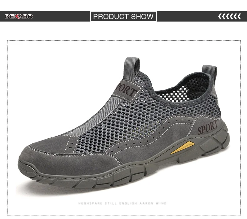 Summer Breahable Men's Casual Shoes Sneakers Mesh Non-slip Mesh