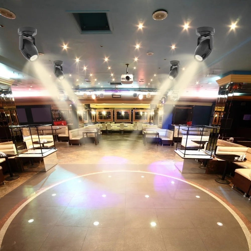 85-265V RGB LED Stage Light 360 Degree Adjustable KTV Bar Wedding Party Black Night Lamp Disco Spotlight Projector 5