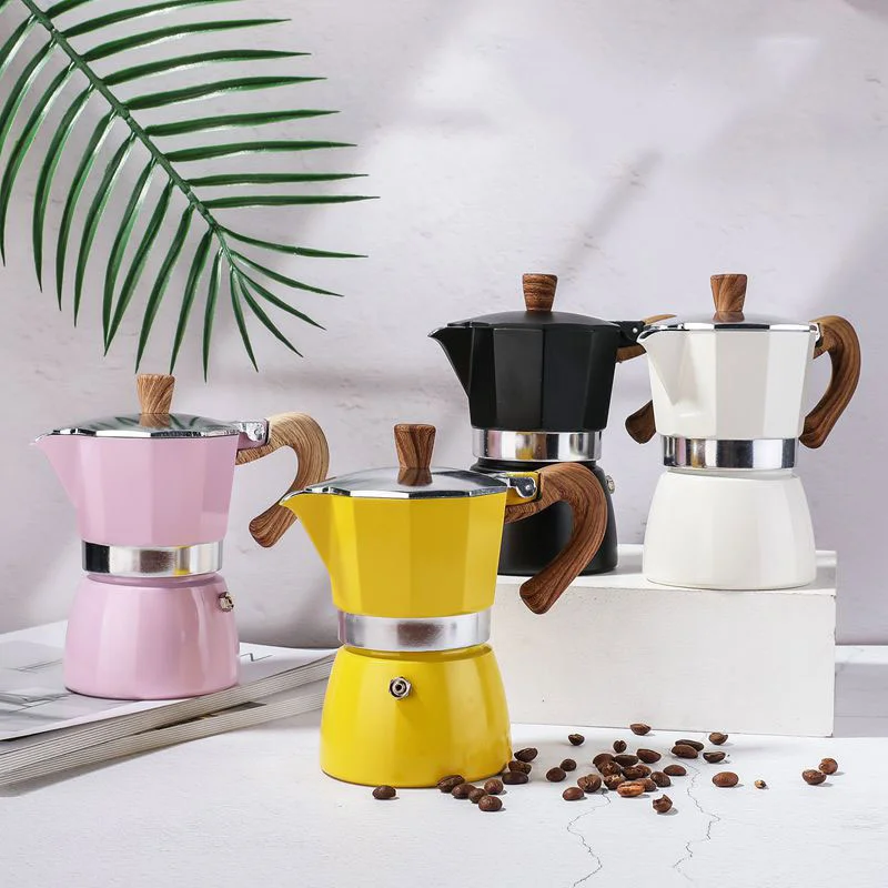 Coffe Maker 6 Cup, Espresso Maker Cafeteras Electricas Italian Espresso  Makers Portable Aluminum Mocha Moka Makers - AliExpress