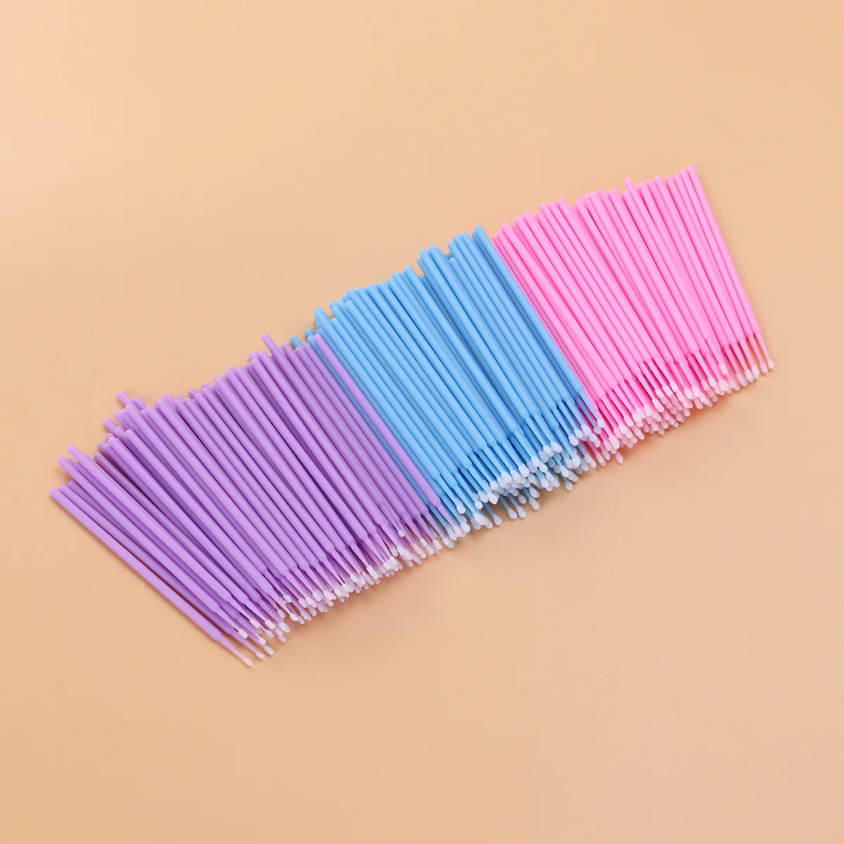 

300pcs Disposable Micro Applicator Eyelash Extension Cotton Swab Eyelash Micro Brush (100pcs Size Blue + 100pcs Size M