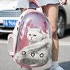 Pet Cat Carrying Bag Space Pet Backpacks Breathable Portable Transparent Backpack Puppy Dog Transport Carrier Space Capsule Bags 2