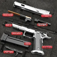 2011 Quick Release Toy Gun Mechanical Continuous Fire Detachable Pistol Outdoor Soft Bullet Airsoft Blaster for Children Gift 2