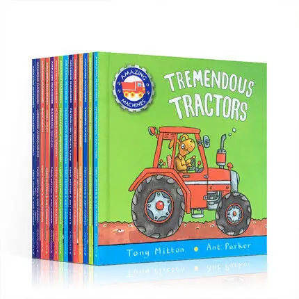 

MiluMilu 14Pcs Original Children Popular Science Books Amazing Hines Big Truckload Of Fun Colouring English Activity Picture