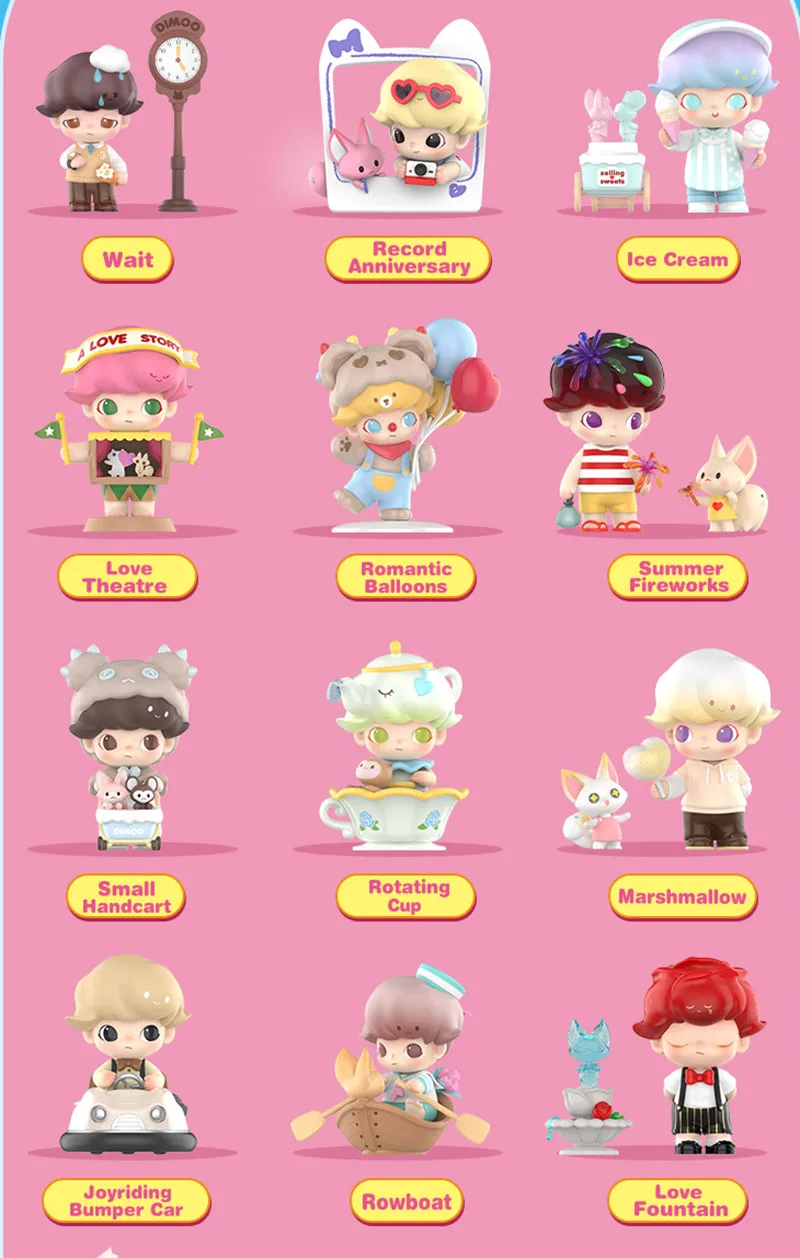 thumbnail image 1 of POP MART DIMOO Dating Series Blind Random Box Toys Mystery Box Mistery Caixa Action Figure Surpresa Cute Model Birthday Gift, 1 of 5