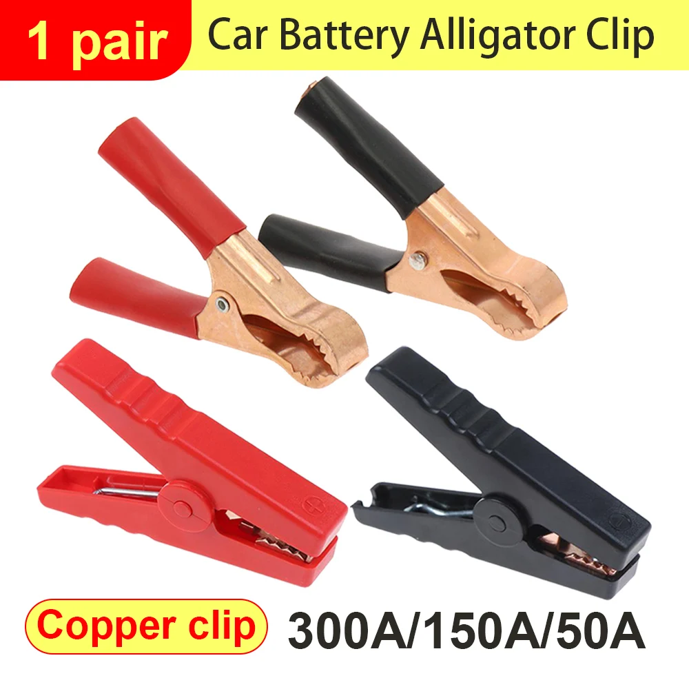 Description Picture 5 of item500A Crocodile Car Caravan Van Battery Alligator Clips Electrical Battery Clamp Test Connector for Jumper Cables Boost